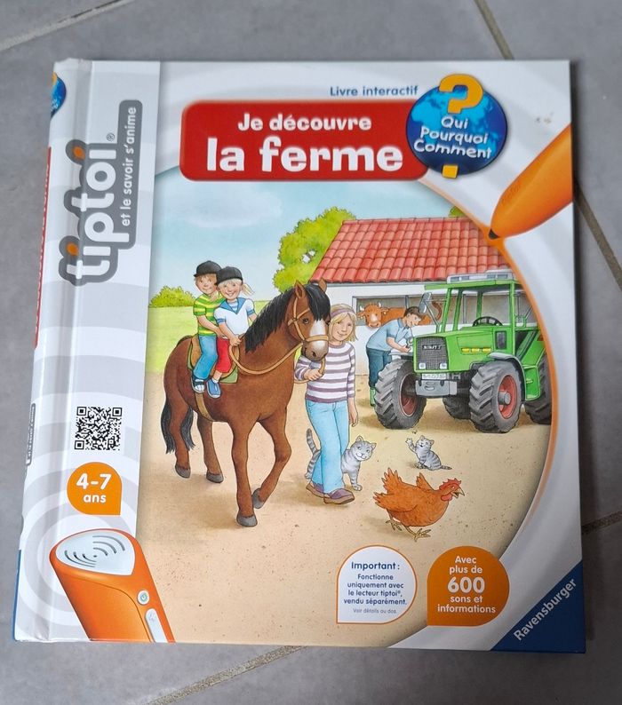 livre tiptoi "Je découvre la ferme"