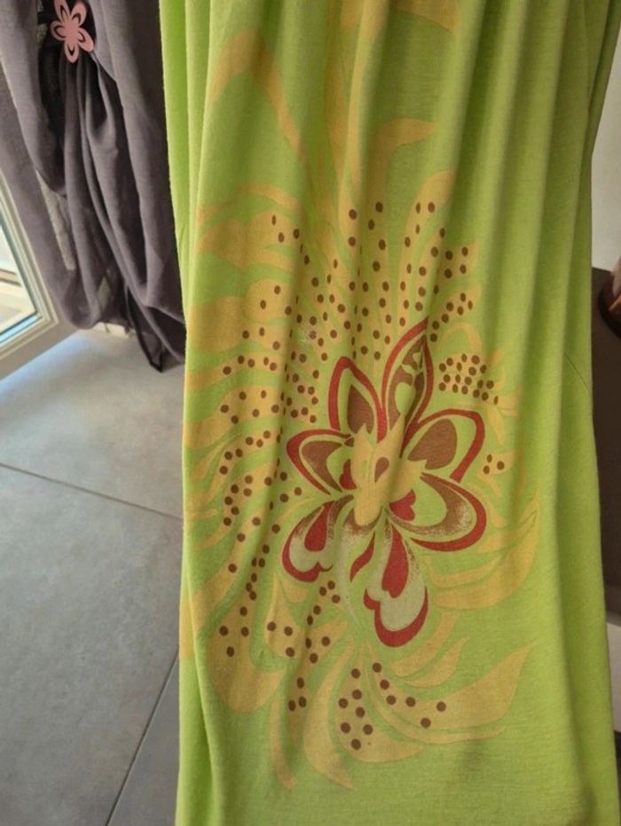 Robe d'été verte fluide - Taille 1 (convient à un 36/38) - photo numéro 3