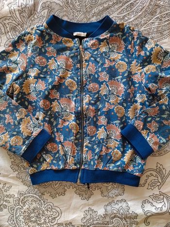 Gilet zippé imprimé lc kids 8 ans