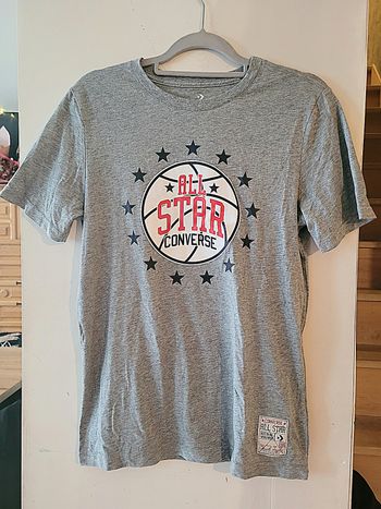 T shirt enfant gris converse all stars
