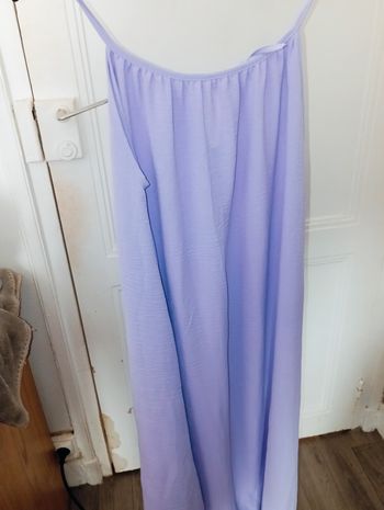 Robe mi longue lilas