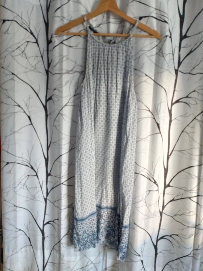 Robe femme été motifs bleus Kiabi taille 36