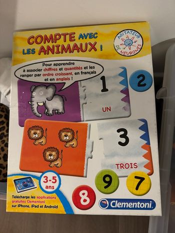 Jeux compte avec les animaux Clementoni