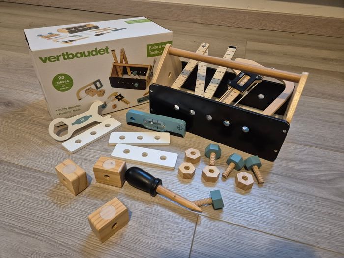 Caisse a outils en Bois - Vertbaudet