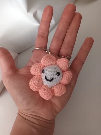 Porte-clé fleur 