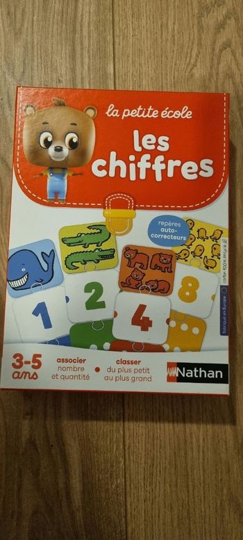 Jeu éducatif : les chiffres, la petite école, Nathan. Neuf