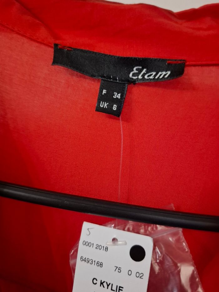 Chemsie etam taille 34/36 sur l'étiquette 34 neuf avec etiquette - photo numéro 5