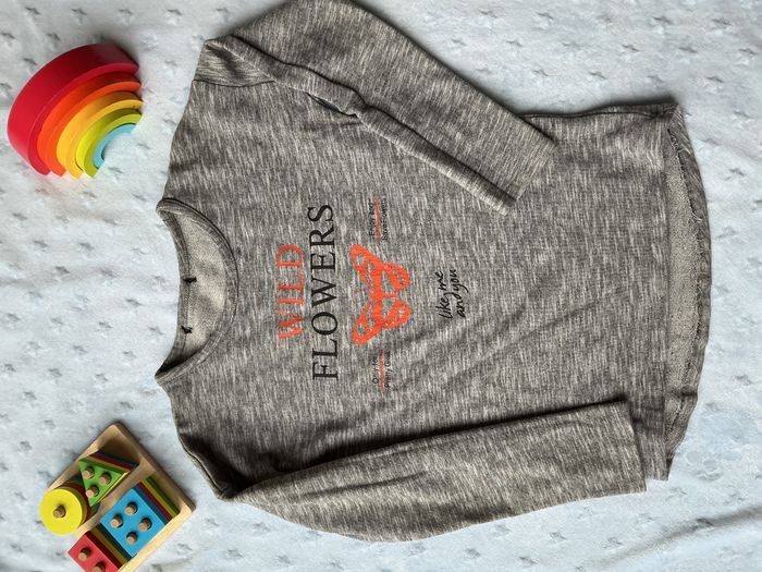 sweat gris chiné impression devant 12 ans - photo numéro 3