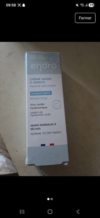 Crème mains & ongles "endro"
