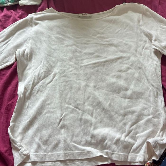 Tee-shirt blanc - Burton- taille 3- 2€ - photo numéro 2
