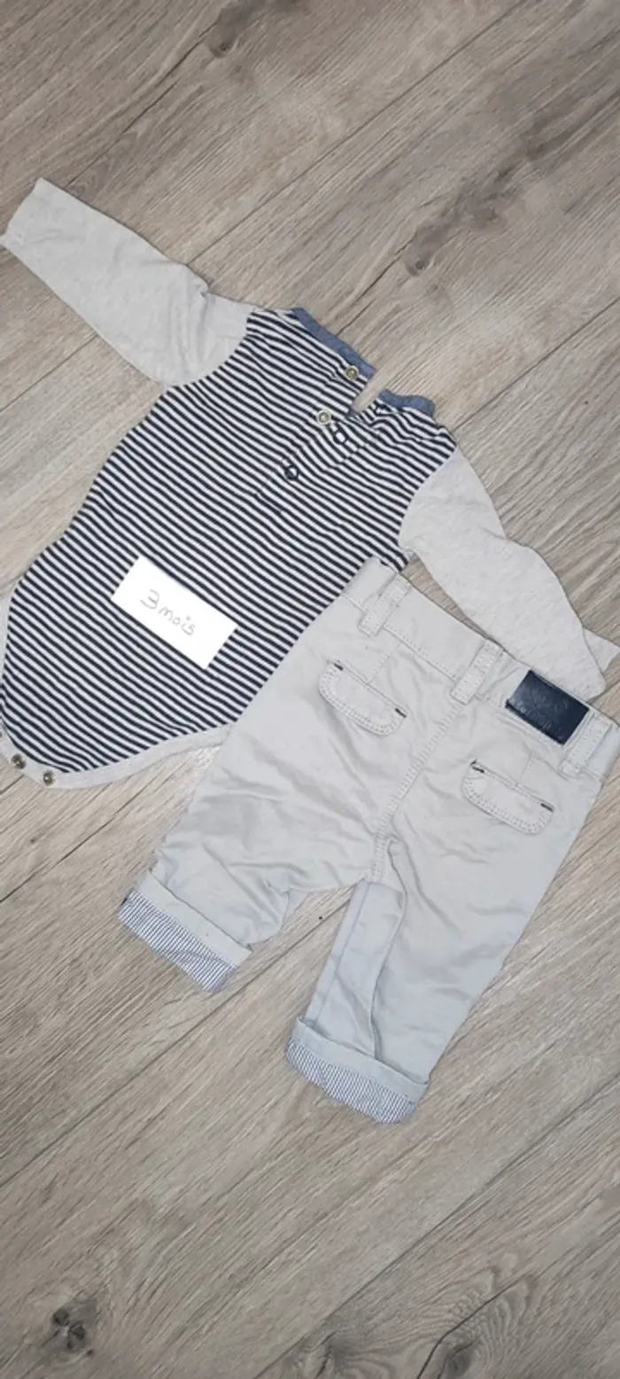 Ensemble obaibi 3mois body et pantalon - photo numéro 2