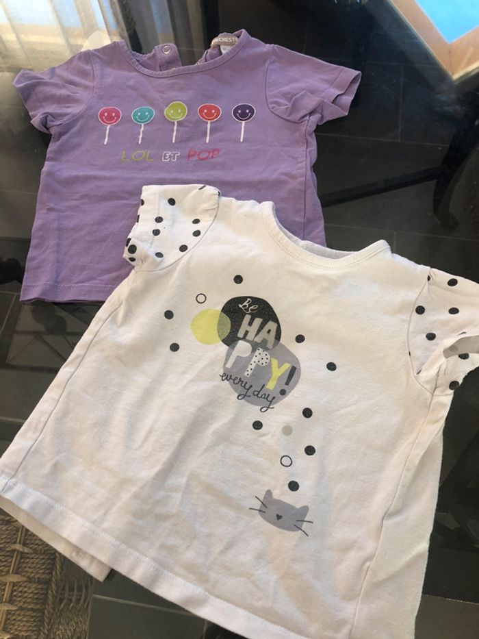 Lot t-shirt 1 an