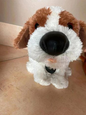 Peluche chien musical 🎶 Chien chantant bouge la bouche