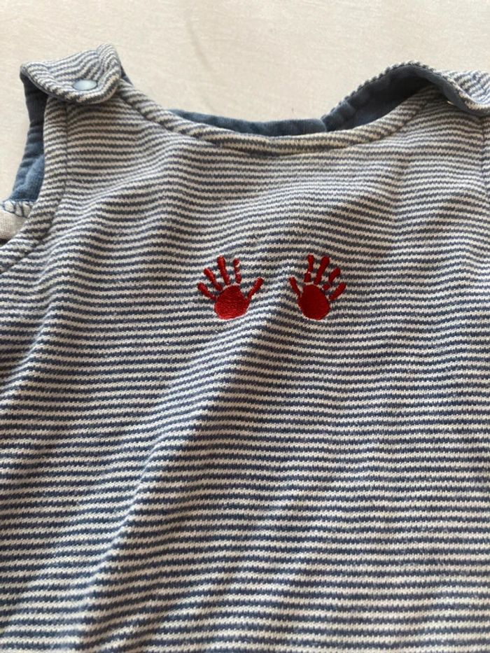 🌟 Combinaison rayée Baby Gap - Taille nouveau-né 🌟 - photo numéro 3