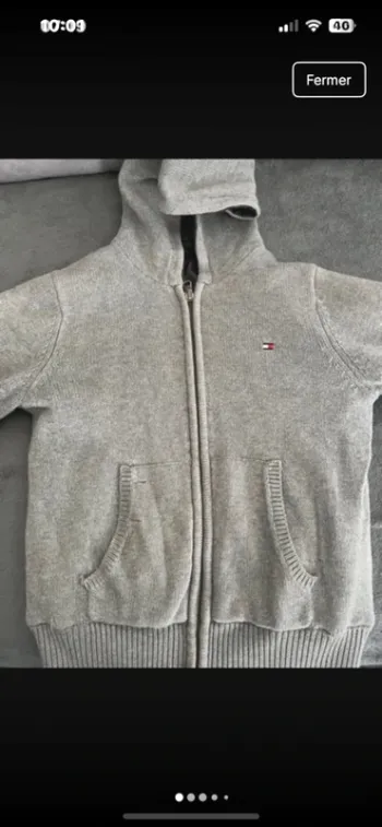 Gilet 2 en 1 tommy hilfiher 6/7 ans