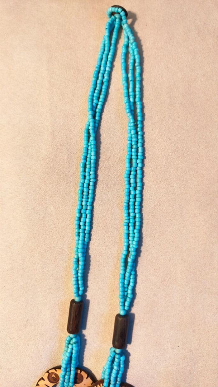 Collier ethnique turquoise – Collection Terre d’Ailleurs - photo numéro 7