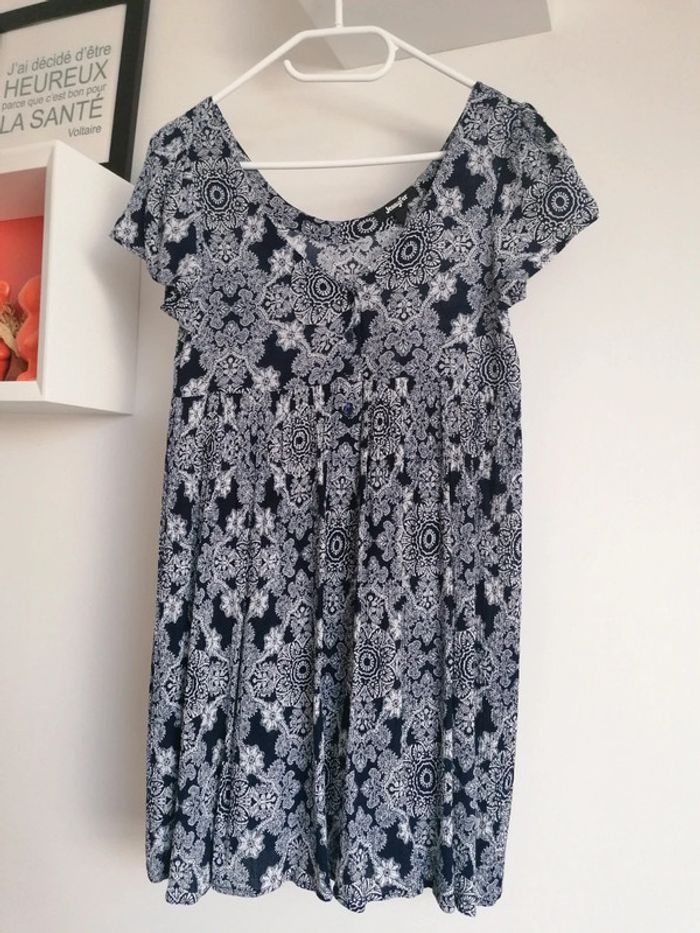 Robe de plage boutonnée bleue Jennyfer taille 36