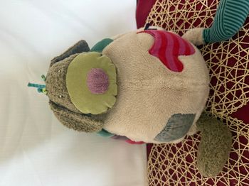 peluche doudou Range-pyjama Chien d'activités Jolis pas Beaux Moulin Roty 50cm