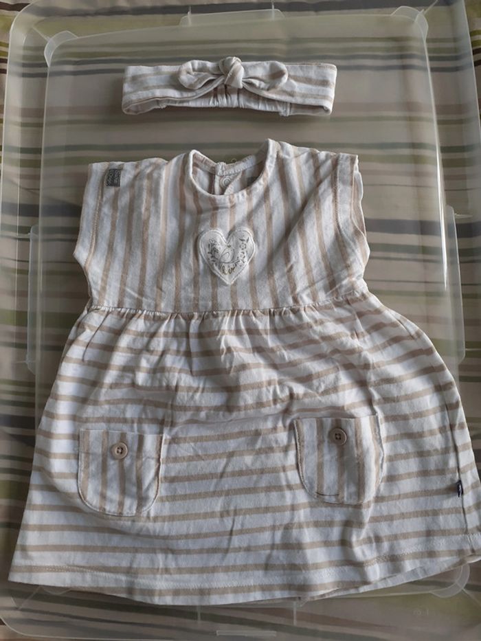 Robe et bandeau assorti 6m - Sucre d’orge