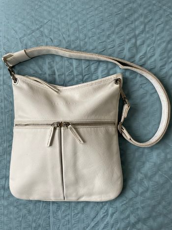 Sac Longchamp cuir blanc