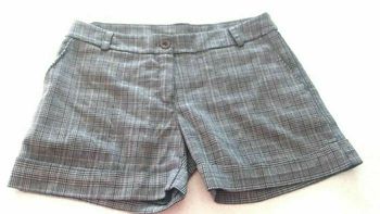 Short à carreaux femme m