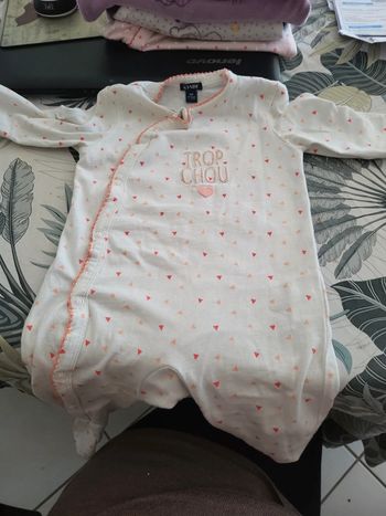 Grenouillère trop chou cœur