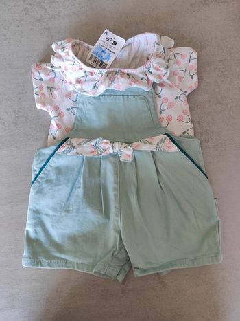 Ensemble salopette 6 mois