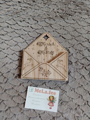 Ornement pour lettre du père Noël personnalisé