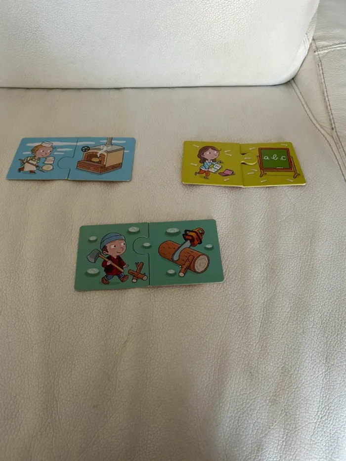 Puzzle des métiers 3ans + qui fait quoi ? oxybul - photo numéro 2