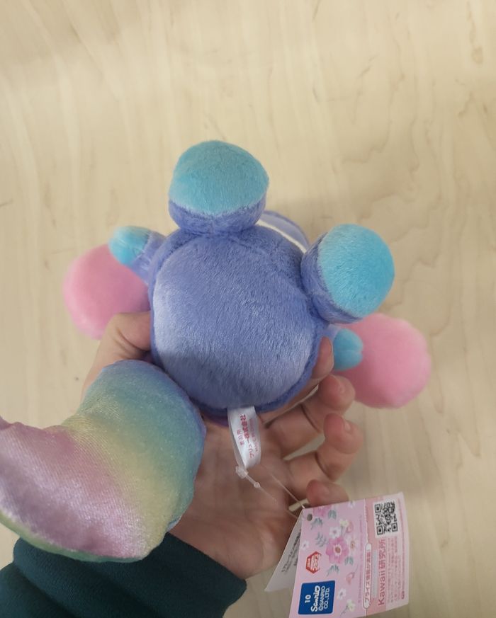 Petite peluche Sanrio My Melody Licorne bleue - photo numéro 4