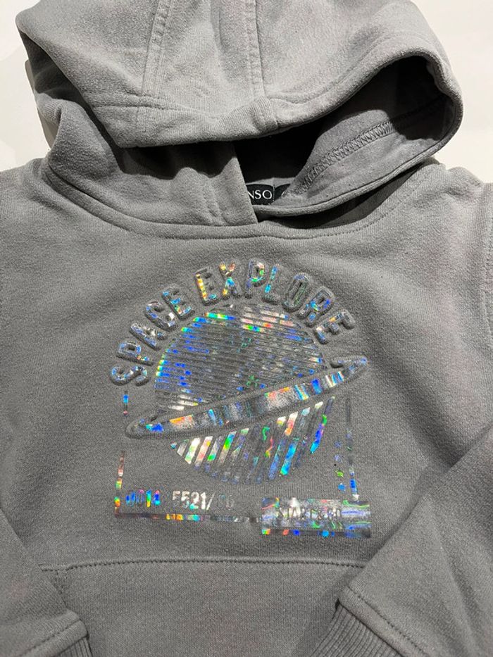 Sweat à capuche in extenso taille 4 ans - photo numéro 2