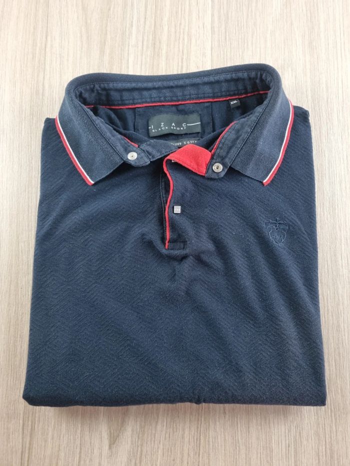Polo bleue IZAC Black Sport coupe chic/sport Homme Taille XXL