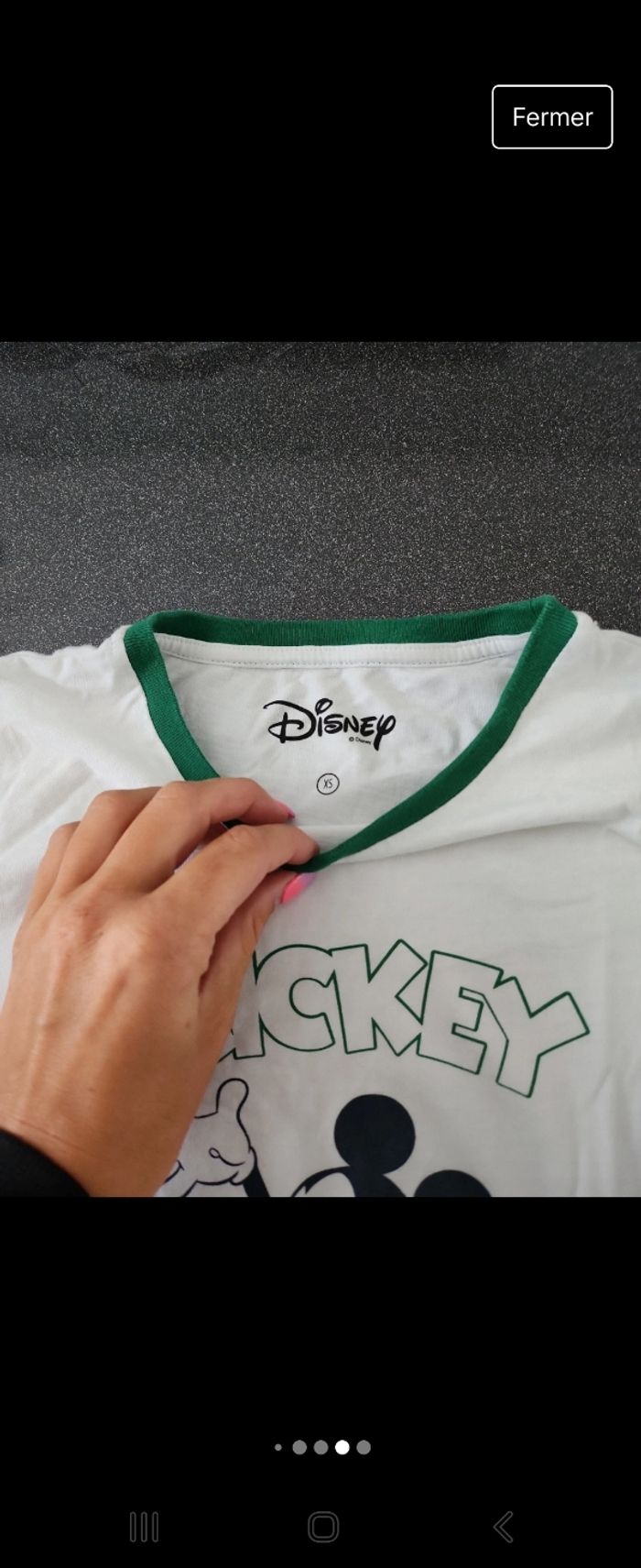 T shirt blanc Disney mickey - photo numéro 5