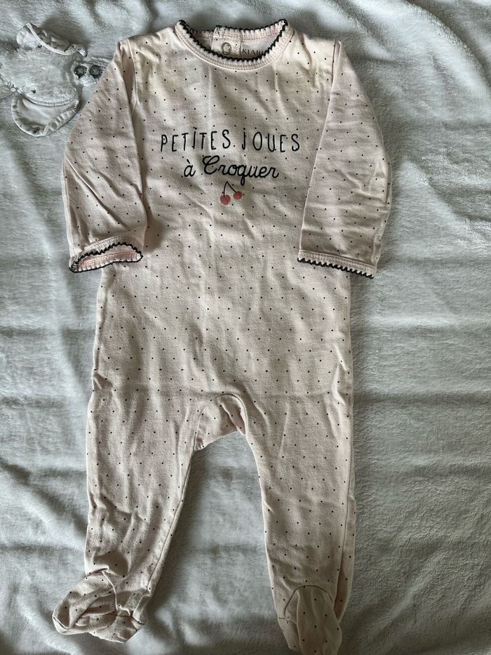 Pyjama petites joues à croquer 6 mois