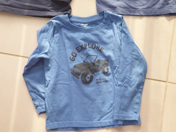 2 t shirt manche longue 36 mois 3 ans 98 cm - photo numéro 4