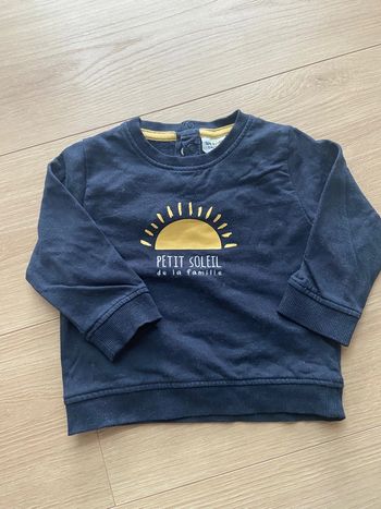 Sweat bleu marine soleil Tape à l’œil 12 mois