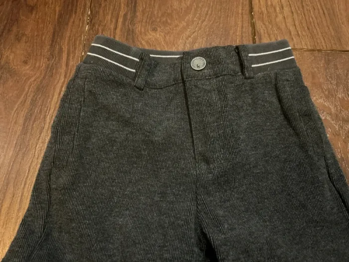 pantalon habillé garcon IKKS gris foncé chiné taille 3 ans - photo numéro 6