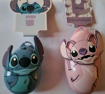 Lot de 2 mini brosse compact Stitch et Angel