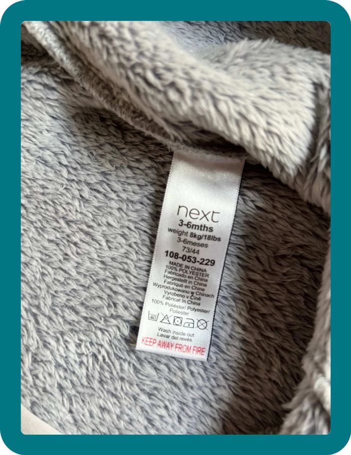 Surpyjama chaud mixte 3-6 mois fermeture éclair - Nextbaby - photo numéro 3