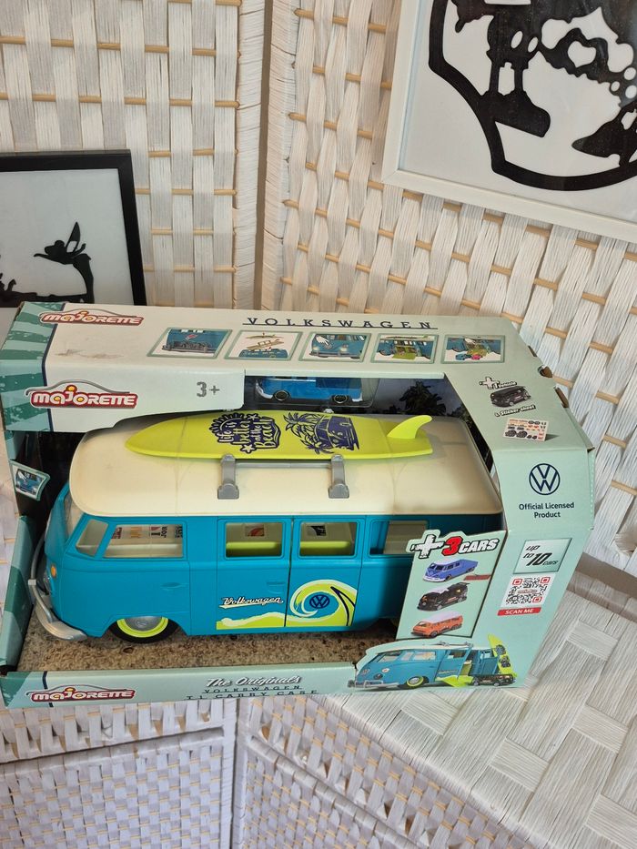 💕Jolie bus Volkswagen VW the originals T1 Carry Case Majorette - photo numéro 3
