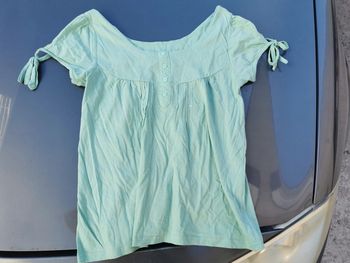 Tee shirt fluide bouton