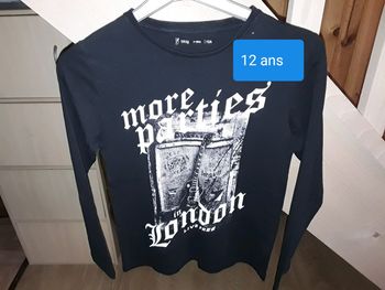 🔵 Tee Shirt Guitare pour garçon en 12 ans 🔵