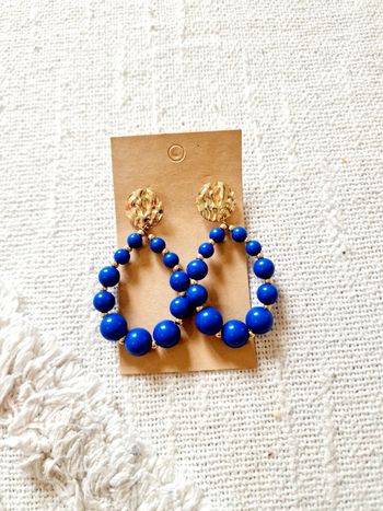 Magnifique boucles d'oreilles acier inoxydable neuve