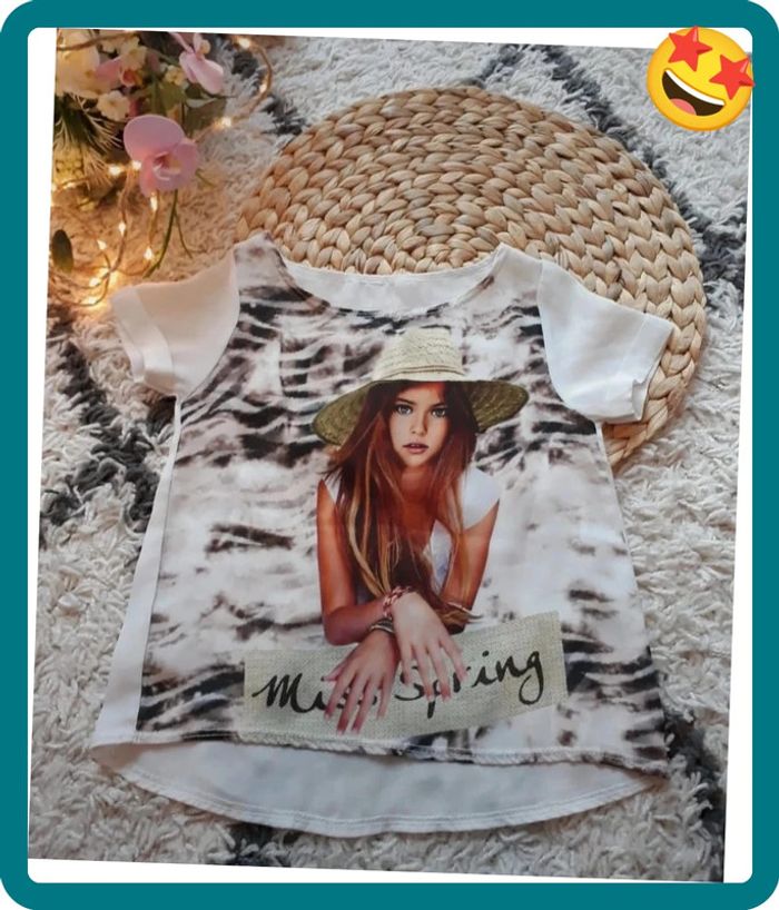 Blouse d'été Comme Neuve Taille 4 ans🌿💝 - photo numéro 2