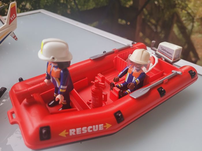 Gros lot Playmobil Pompier 🚁 Hélicoptère, bateau, voiturette et camion 🚒 - photo numéro 4