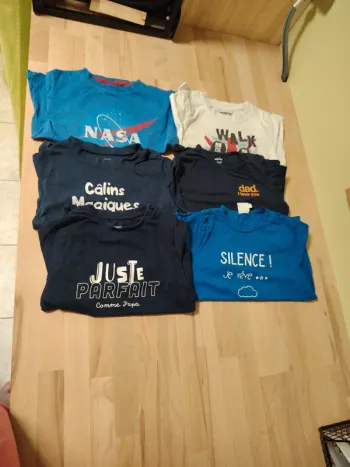 Lot de 6 t shirt manches longue