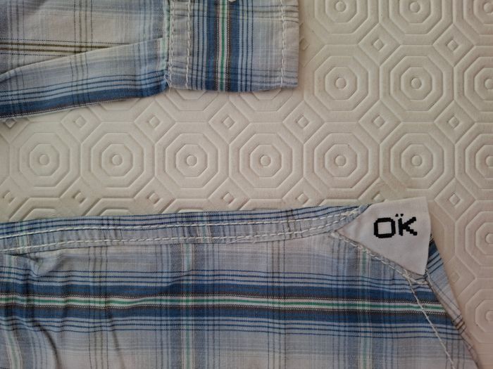 Chemise carreaux bleus Okaidi T 4 ans - photo numéro 4