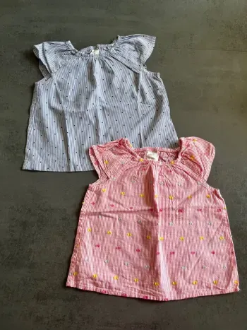 Lot 2 blouses bébé H&M