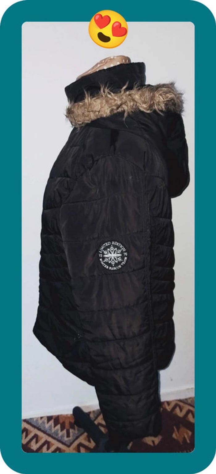 Manteau Casual noir, femme, taille L - photo numéro 6