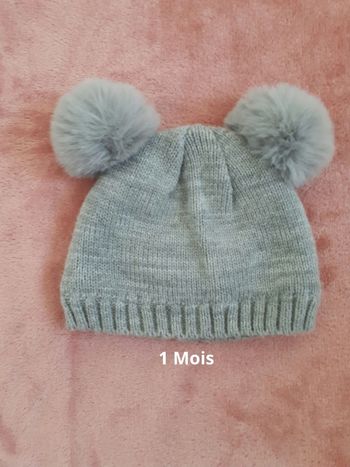 Bonnet fille 1 mois
